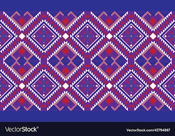 oriental ethnic geometry ikat seamless pattern