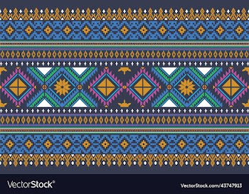 oriental ethnic geometry ikat seamless pattern tra