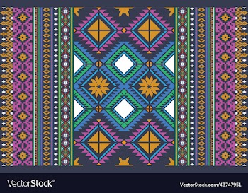 oriental ethnic geometry ikat seamless pattern tra