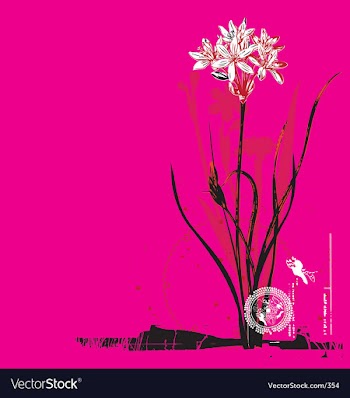 Oriental flower vector image