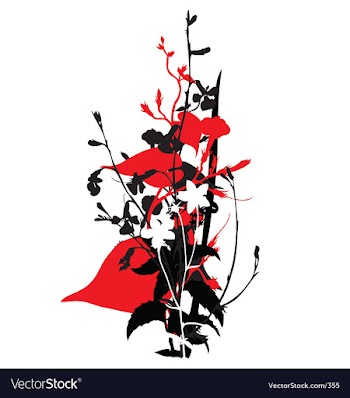Oriental flower vector image