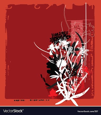 Oriental flower vector image