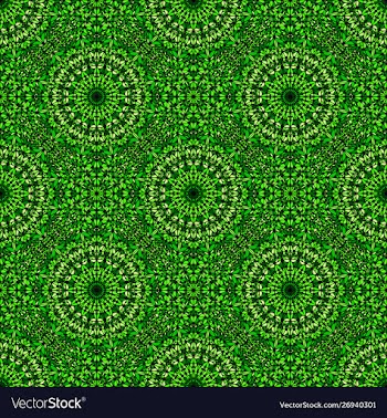 Oriental geometrical abstract green mandala vector image