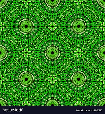 Oriental geometrical abstract green mandala vector image