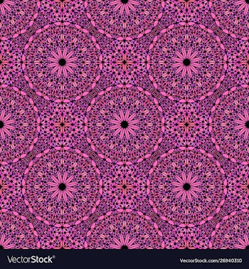 Oriental geometrical abstract pink mandala vector image