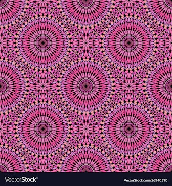 Oriental geometrical abstract pink mandala vector image