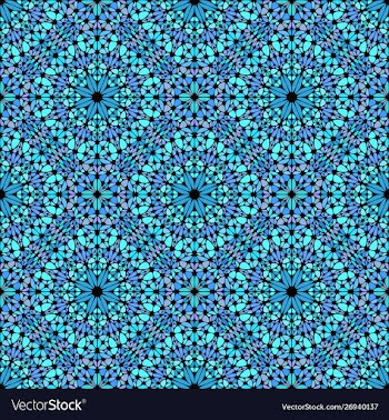 Oriental geometrical bohemian gravel mosaic petal vector image