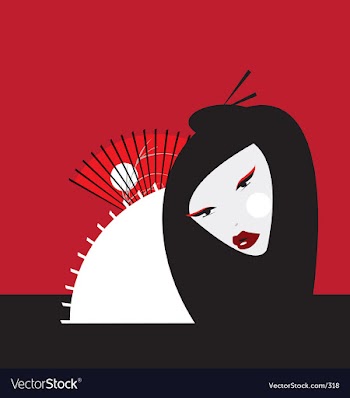 Oriental girl vector image
