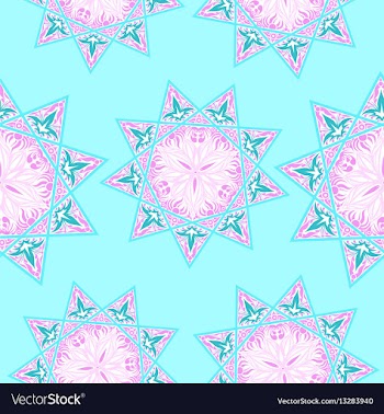 Oriental pattern islam arabic turkish moroccan vector image