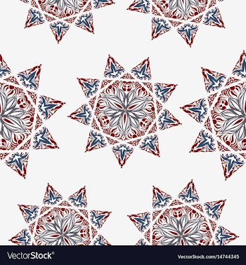 Oriental pattern islam arabic turkish moroccan vector image
