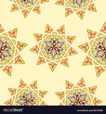 Oriental pattern islam arabic turkish moroccan vector image