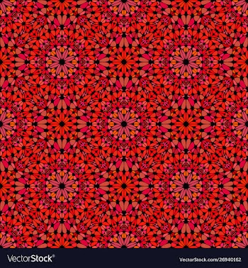 Oriental seamless bohemian abstract gravel petal vector image