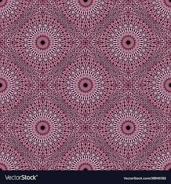 Oriental seamless mandala mosaic ornament pattern vector image