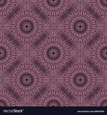 Oriental seamless mandala mosaic ornament pattern vector image