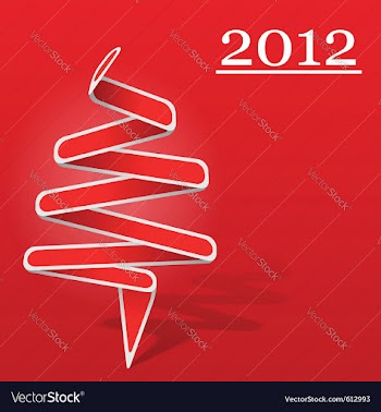  					Origami christmas tree vector image														