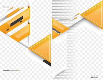 Origami Graphic design - Yellow origami business cover 