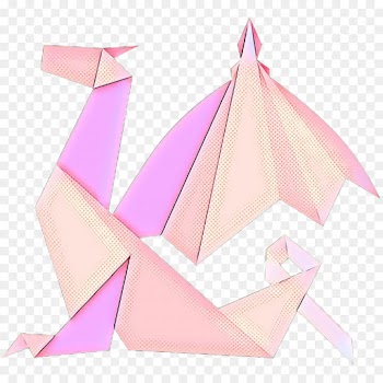 Origami Paper, Origami, Paper, Pink PNG