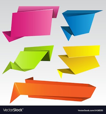  					Origami vector image														