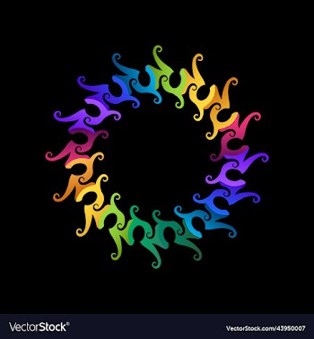 ornament abstract colorful logo