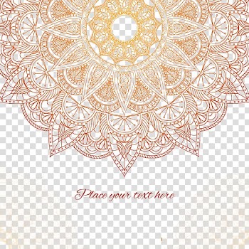 Ornament Arabic Arabesque Euclidean , Flowers background, brown floral mural transparent background PNG clipart