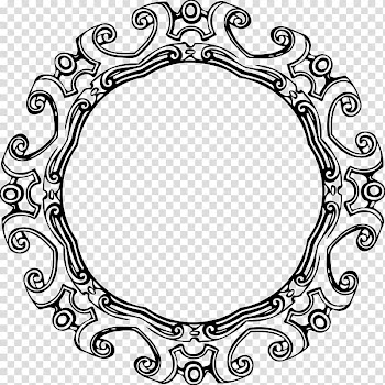 Ornament , circle frame transparent background PNG clipart