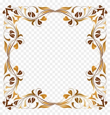 Ornament Clip Art - Floral Flourish Frame