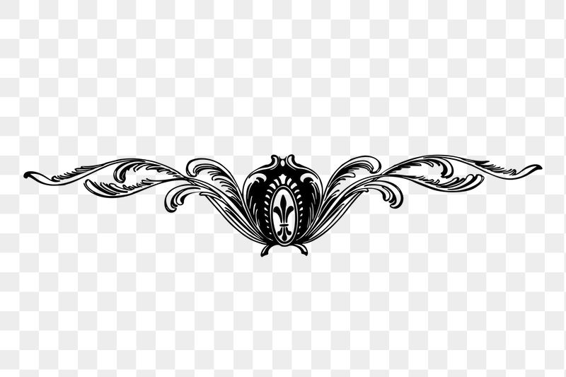 Ornament divider png sticker, vintage | Free PNG - rawpixel