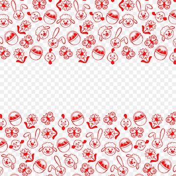Ornament Easter Illustration - Easter egg border texture 