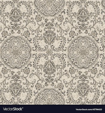 ornament grey outline repeat design