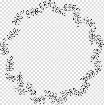 Ornament, Hand Drawn wreath transparent background PNG clipart