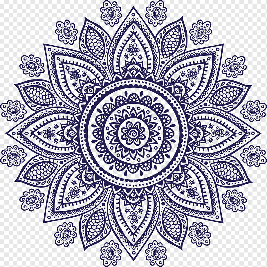 Ornament Mehndi, Purple pattern, violet, simple, retro png