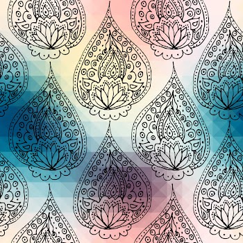 Ornament On Pixel Background Stock Vector - Illustration of vector, wallpaper: 35568842