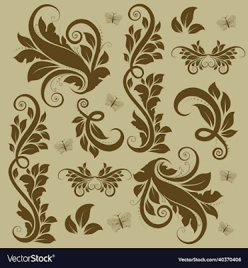 ornament pattern floral vintage