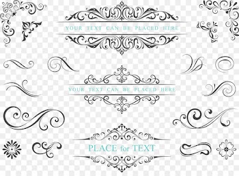 Ornament Royalty-free Illustration - Hand painted black vines 