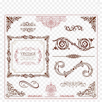 Ornament Vintage clothing Picture frame - Vintage vector border 
