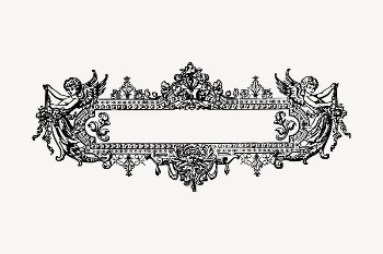 Ornamental badge clipart, vintage frame | Free Vector - rawpixel