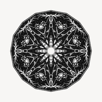 Ornamental badge clipart, vintage hand | Free Vector - rawpixel