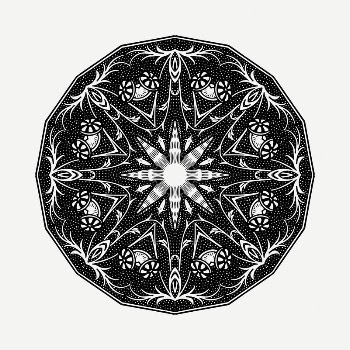Ornamental badge drawing, vintage illustration | Free PSD - rawpixel