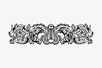 Ornamental border clipart, vintage hand | Free Vector - rawpixel