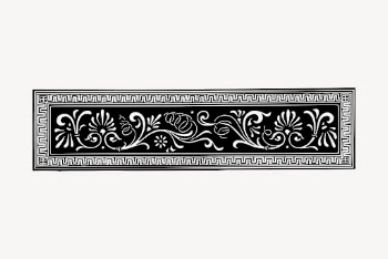 Ornamental border clipart, vintage illustration | Free Vector - rawpixel