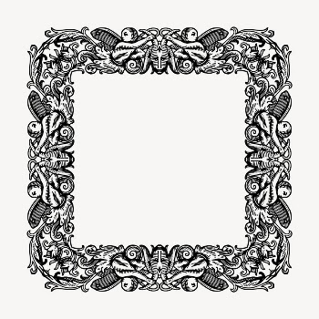 Ornamental border frame clipart, vintage | Free Vector - rawpixel