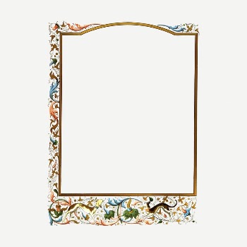 Ornamental border frame drawing, vintage | Free PSD - rawpixel