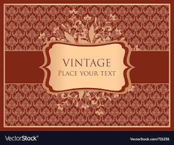 Ornamental card template vector image