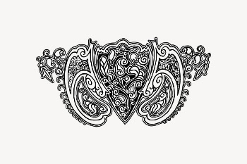 Ornamental divider clipart, fancy illustration | Free Vector Illustration - rawpixel