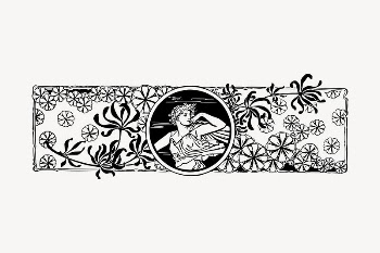 Ornamental divider clipart, vintage illustration | Free Vector Illustration - rawpixel
