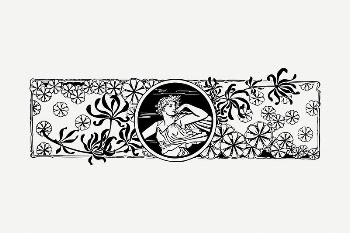 Ornamental divider drawing, vintage illustration | Free PSD Illustration - rawpixel