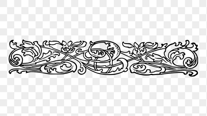 Ornamental divider png sticker illustration, | Free PNG - rawpixel