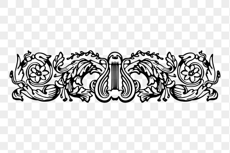 Ornamental divider png sticker illustration, | Free PNG - rawpixel