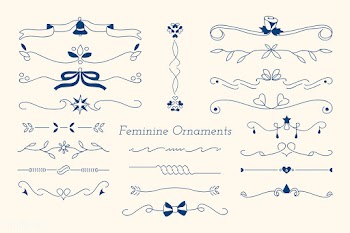 Ornamental divider set | Free stock vector - 846217