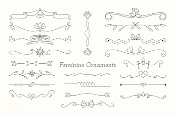 Ornamental divider set | Free stock vector - 846222